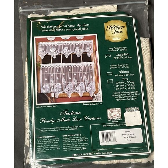 Vintage Heritage Lace Curtains - Picture 1 of 4